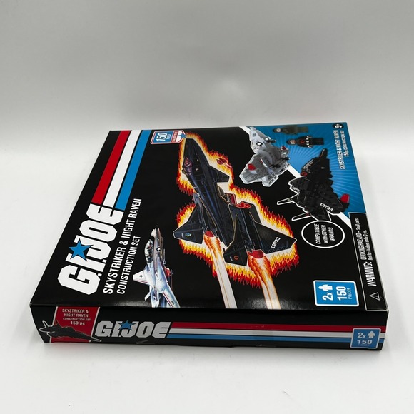G.I. JOE SKYSTRIKER & NIGHT RAVEN CONSTRUCTION SET 150 PC NIB 2020 HASBRO - Picture 4 of 9